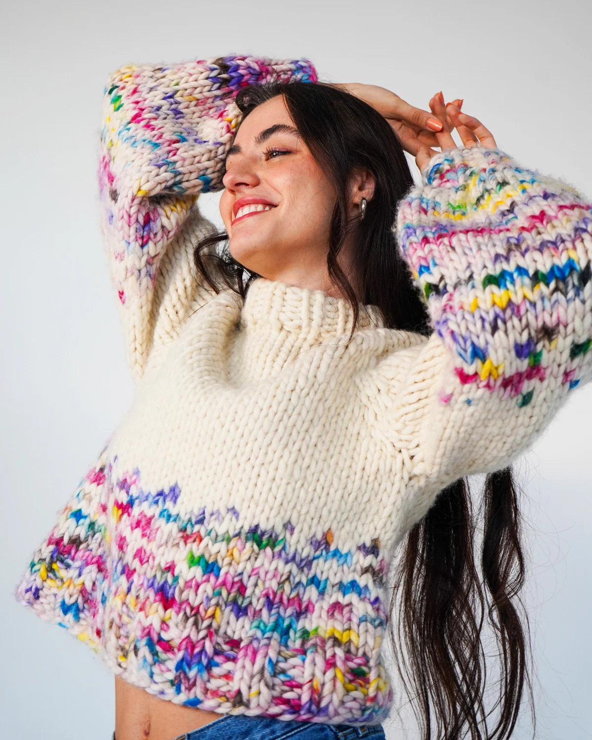The Rainbow Sweater Kit x @paula.on.knits - Image 4