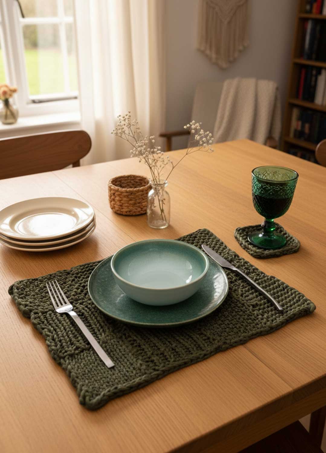 Make your first Placemat - Stitch Sampler Kit: Learn The Basics Knitting Kit - Yummy Version - Image 5